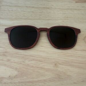 Pair Eyewear Polarized Woodgrain Sunglass topper for Otis Frame